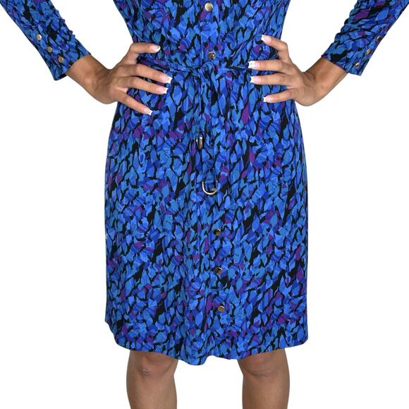 VTG Cache Y2k Shirt Dress Mini Abstract Retro‎ Womens XS Disco - Picture 5 of 10